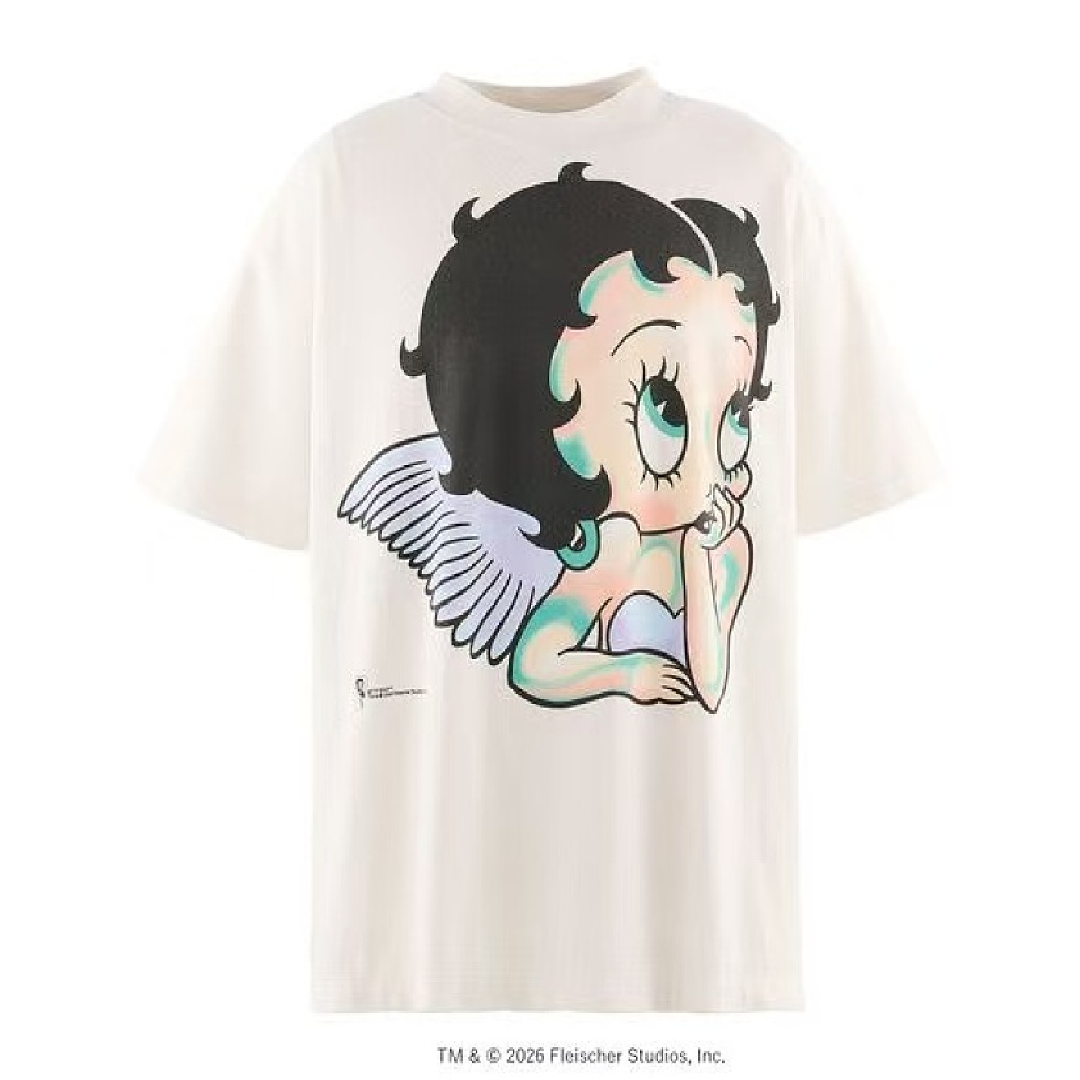 New Project (2) SAINT Mxxxxxx Betty Boop Angel T-Shirt - Image 1