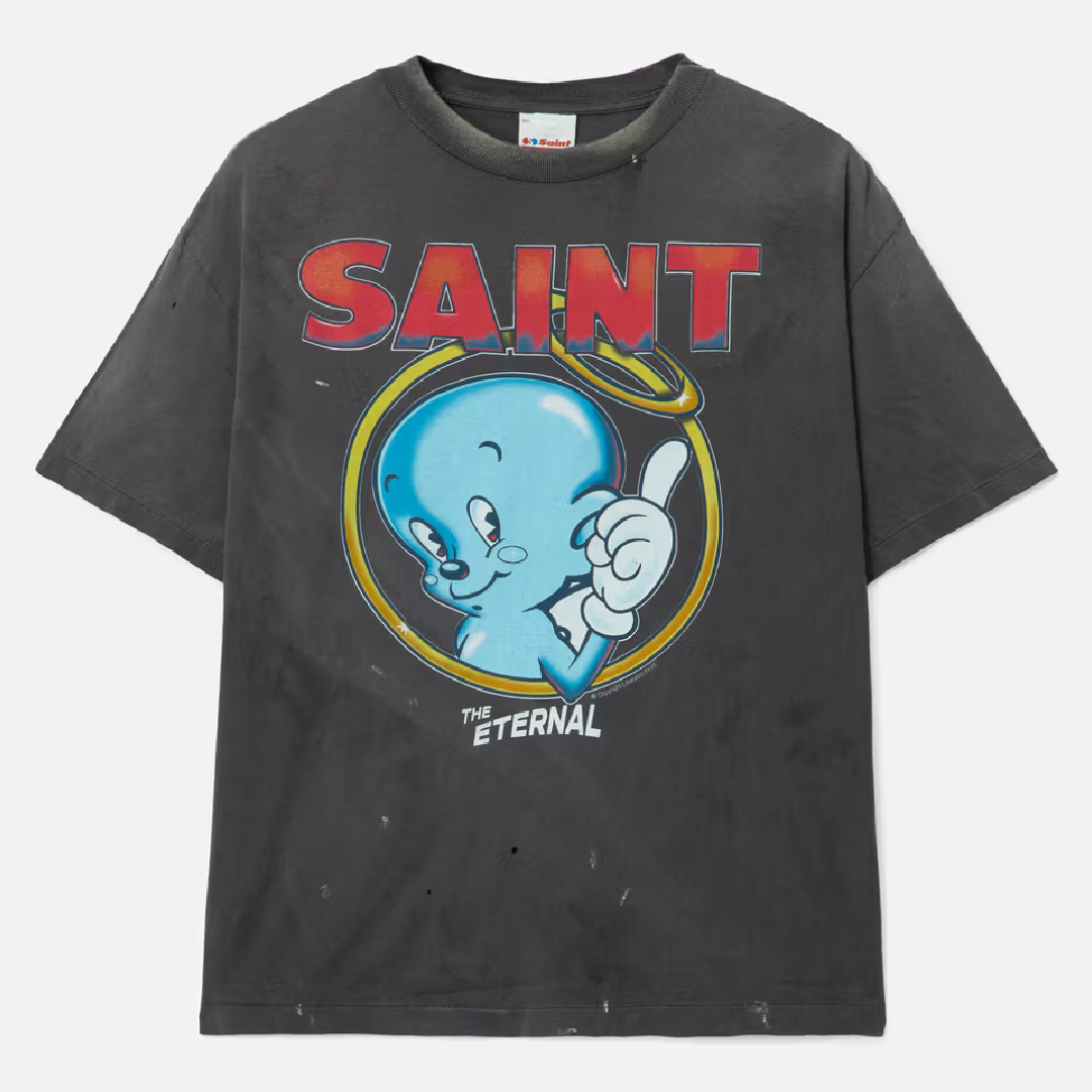 SAINT Mxxxxxx Baby Michael Graphic Tee – Premium Streetwear front SAINT Mxxxxxx Baby Michael T-Shirt - Image 1
