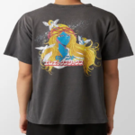 SAINT Mxxxxxx Blue Face T-Shirt – Black - Image 2