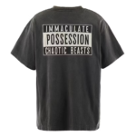 SAINT Mxxxxxx Cactus Plant Flea Market Smile T-Shirt – Black - Image 2