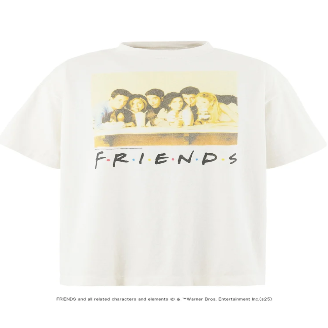 SAINT Mxxxxxx Friends Graphic Tee – Vintage-Inspired Style front SAINT Mxxxxxx Friends Short-Sleeve T-Shirt - Image 1