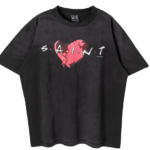 SAINT Mxxxxxx Heart Short Sleeve T-Shirt