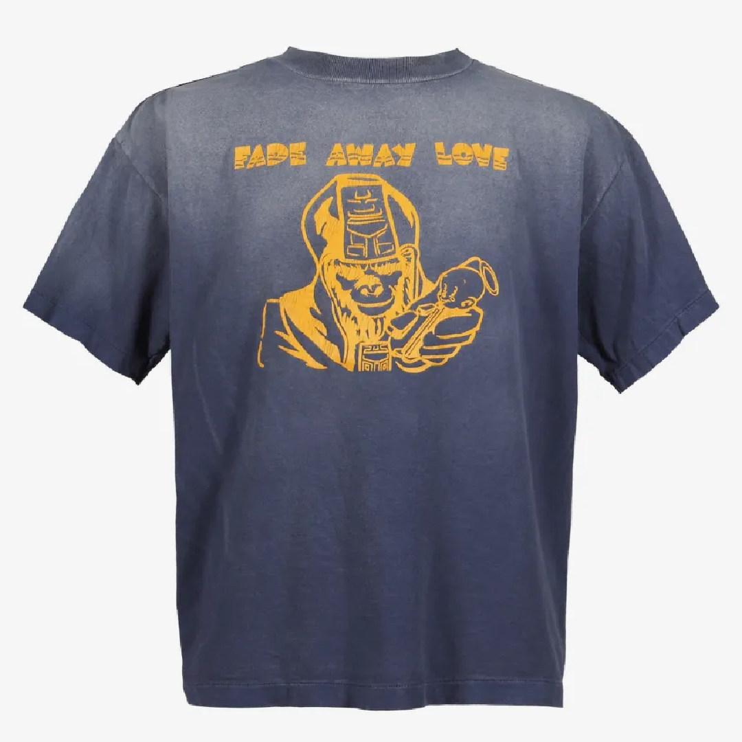 SAINT Mxxxxxx Graphic-Print T-Shirt – Bold Casual Style front SAINT Mxxxxxx Fade Away Love T-Shirt - Image 1