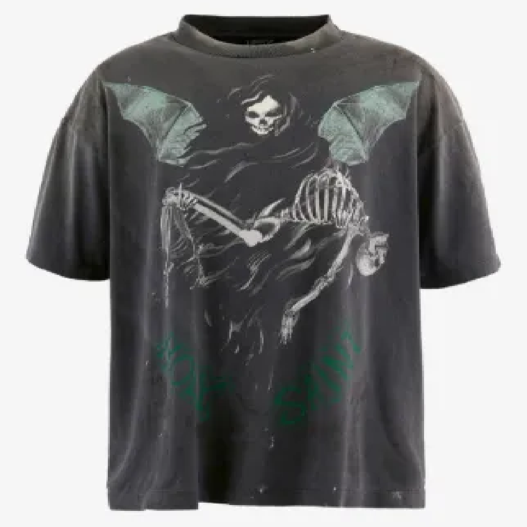 SAINT Mxxxxxx Graphic T-Shirt – Distinctive Streetwear Style front SAINT MXXXXXX Wicked Saint T-shirt - Image 1