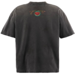 SAINT Mxxxxxx HEART T-Shirt – Black - Image 2