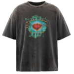 SAINT Mxxxxxx HEART T-Shirt – Black