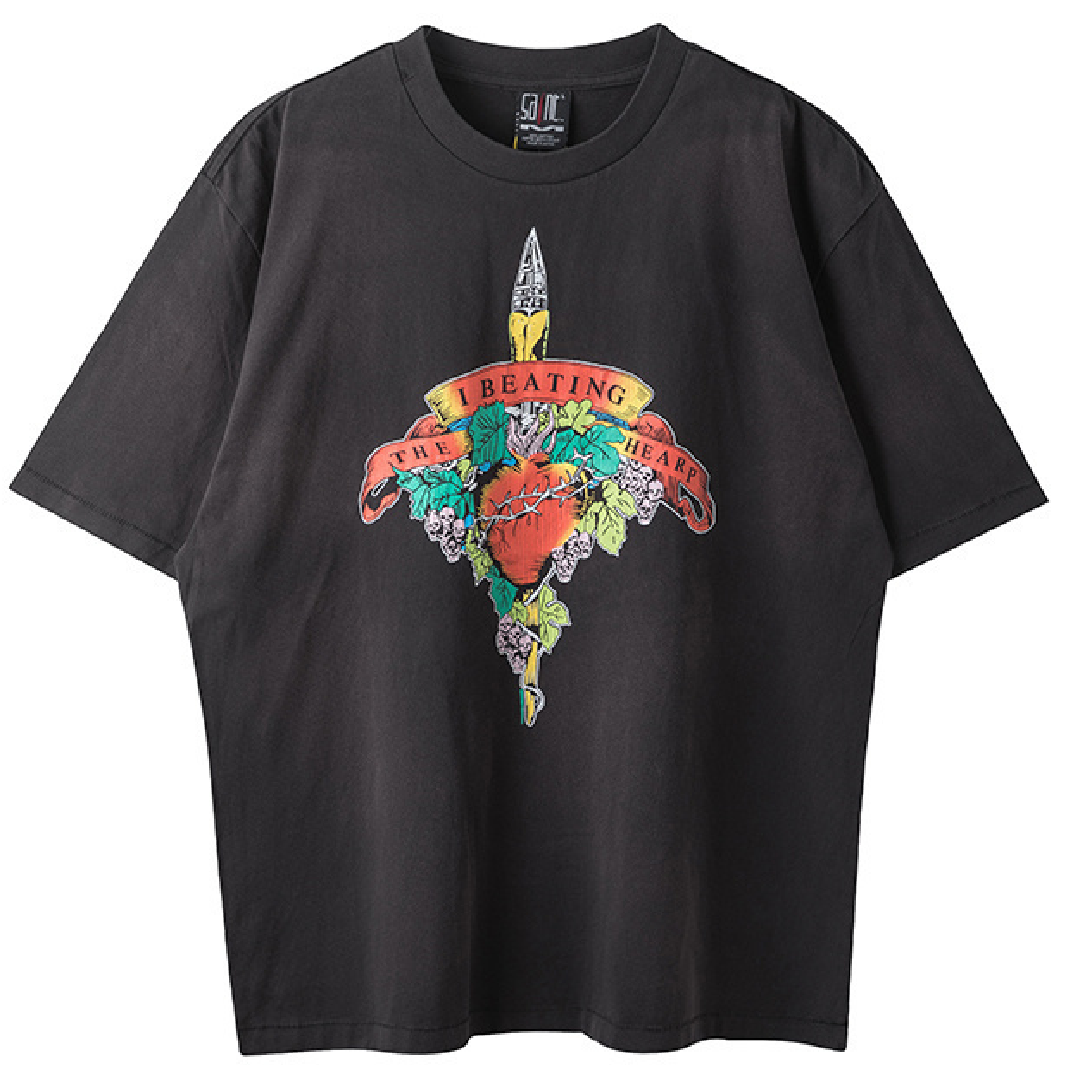 SAINT Mxxxxxx Lastman Beating Graphic T-Shirt front Saint Mxxxxxx Almighty Saint Short Sleeves T-Shirt - Image 1