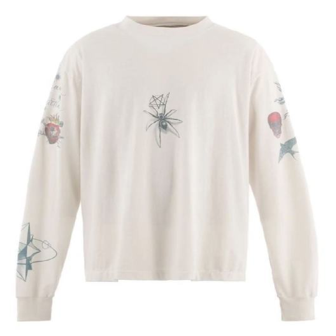 SAINT Mxxxxxx Long-Sleeve Sweatshirt – Premium Casual Style front SAINT Mxxxxxx Tattoo DW Long Sleeve T-Shirt - Image 1