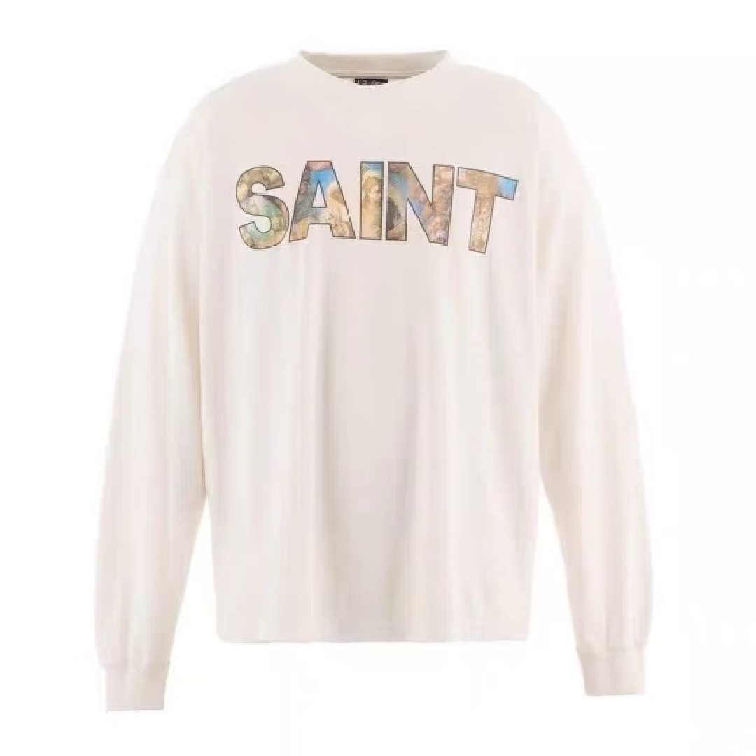 SAINT Mxxxxxx Long-Sleeve T-Shirt – Premium Casual Everyday Style front SAINT Mxxxxxx New Body Rules Long-Sleeve T-Shirt - Image 1
