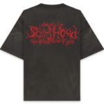 SAINT Mxxxxxx Love Saint Hood T-Shirt – Black - Image 2