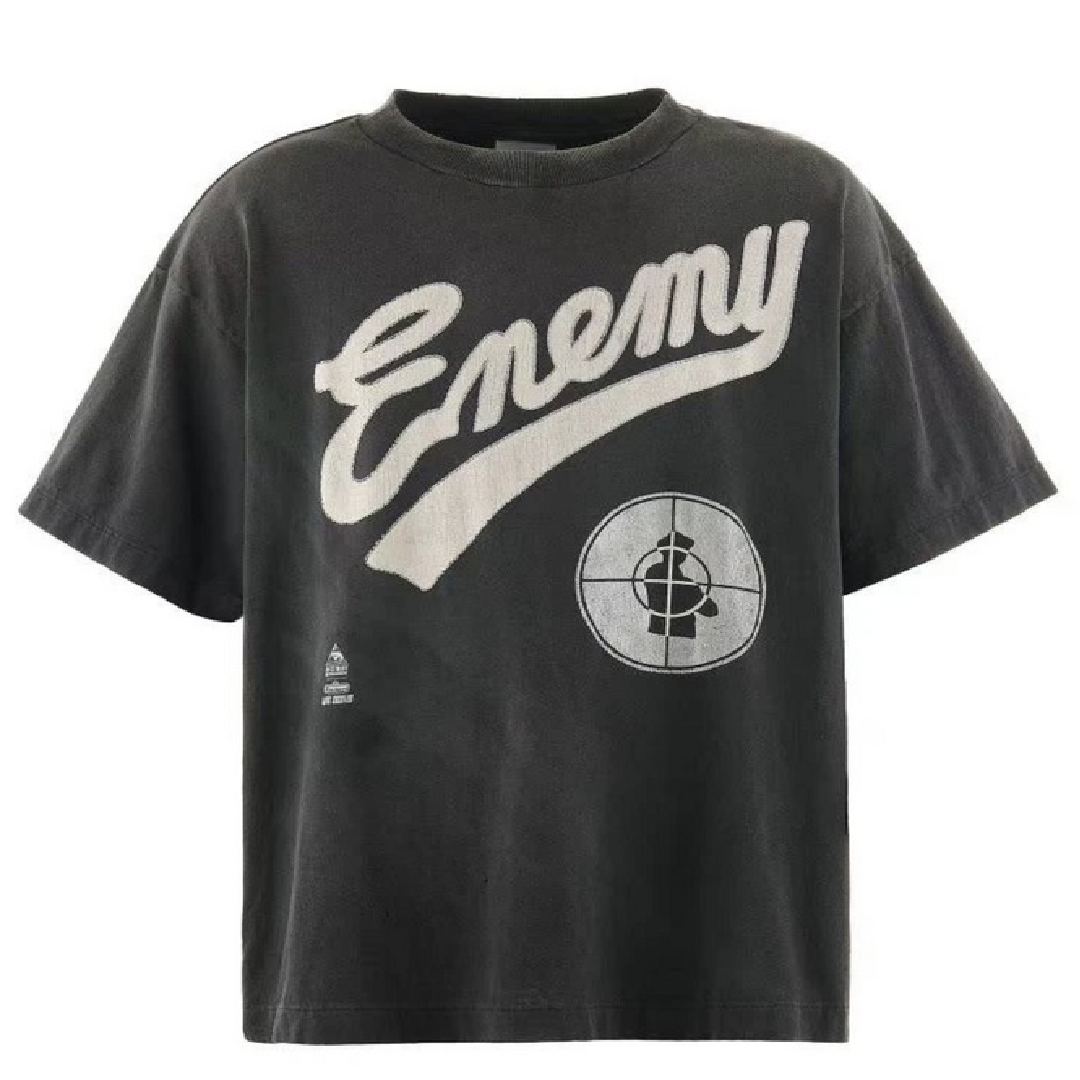 SAINT Mxxxxxx Public Enemy Graphic T-Shirt front SAINT Mxxxxxx Public Enemy T-Shirt - Image 1