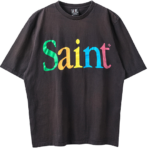 Saint Michael Apple T-Shirt – Black