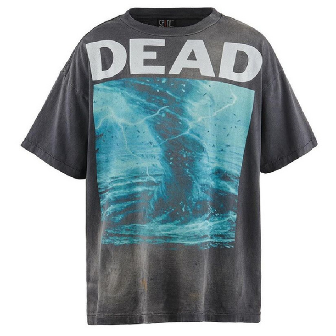 SAINT Mxxxxxx SS Tee DEAD – Graphic T-Shirt front SAINT Mxxxxxx DEAD T-Shirt - Image 1