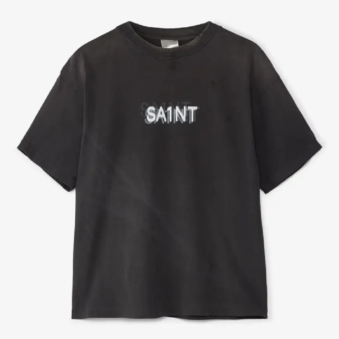SAINT Mxxxxxx Seven Deadly Graphic T-Shirt – Dark Gray font SAINT Mxxxxxx Seven Deadly T-Shirt - Image 1