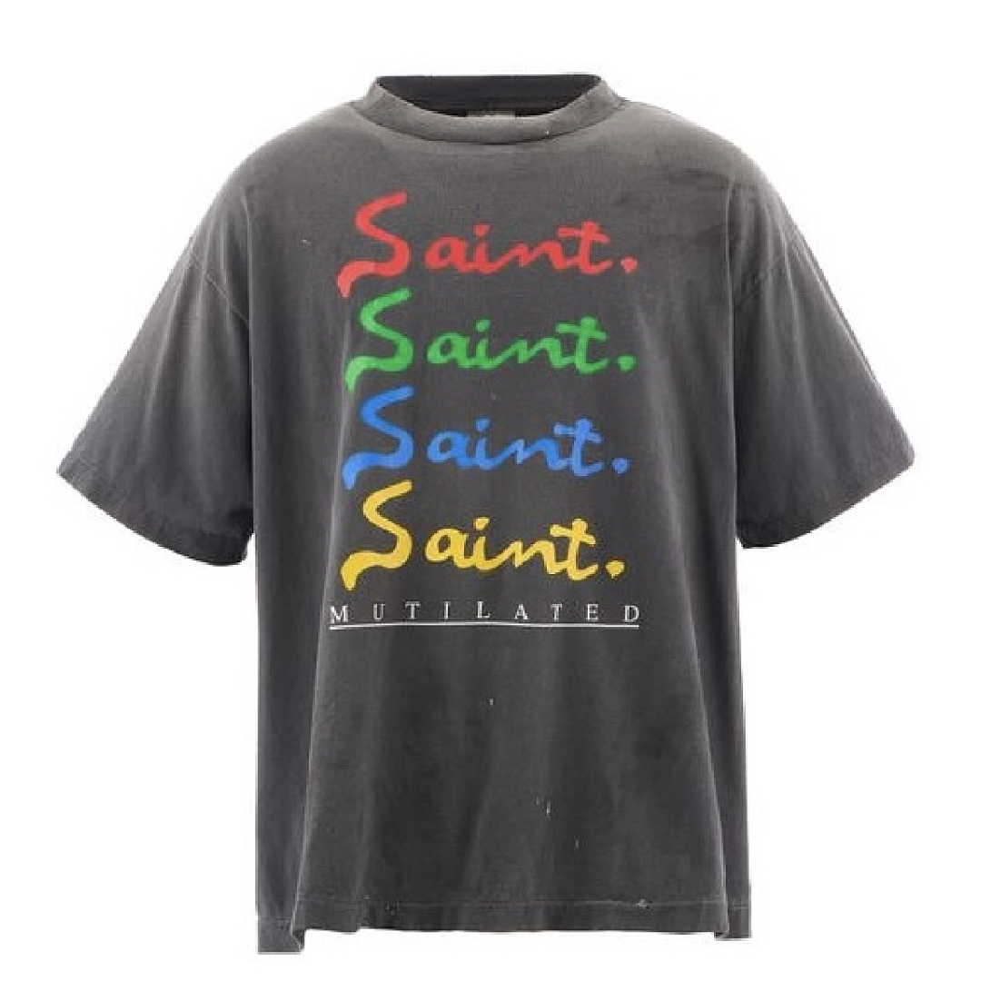 SAINT Mxxxxxx Short-Sleeve Graphic T-Shirt front SAINT Mxxxxxx Mulated Short-Sleeve T-Shirt - Image 1