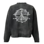 SAINT Mxxxxxx Vintage Graffiti Distressed Fleece Crewneck Sweatshirt - Image 2