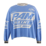 SAINT Mxxxxxx  P.A.M Long Sleeve T-Shirt - Light Blue
