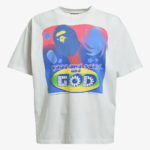 BAPE X Saint Mxxxxxx God Tee White
