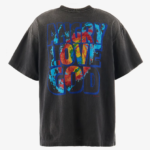Saint Michael x Cactus Plant Flea Market ANGRY LV GD Tee Black - Image 2