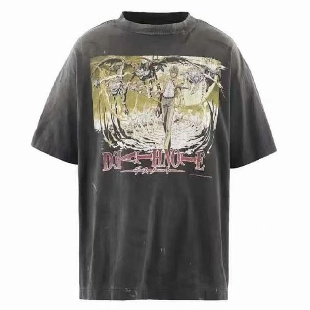 SAINT Mxxxxxx × Death Note Graphic Print T-Shirt front SAINT Mxxxxxx × Death Note T-Shirt - Image 1