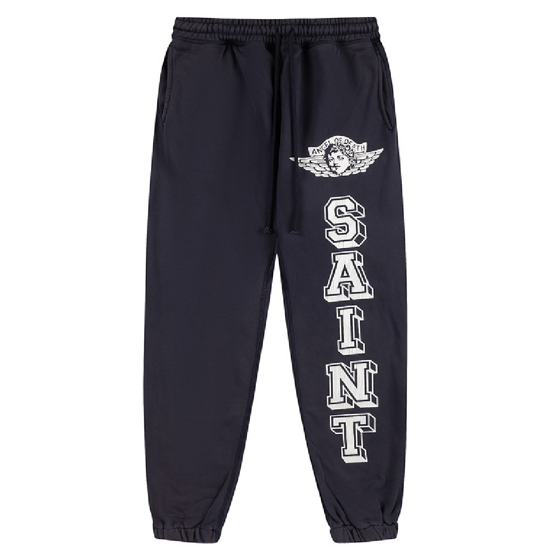 SAINT Mxxxxxx × Denim Tears Mural Graphic Sweatpants front (2) Saint Mxxxxxx MICHAEL Baby Angel Sweatpants - Image 1