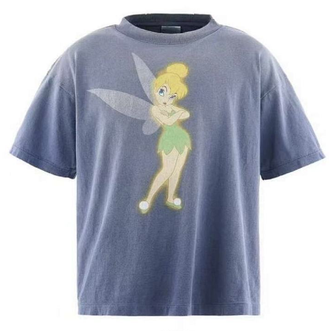 SAINT Mxxxxxx × Disney Tinker Bell Graphic T-Shirt frpnt SAINT Mxxxxxx × Disney Tinker Bell T-Shirt - Image 1