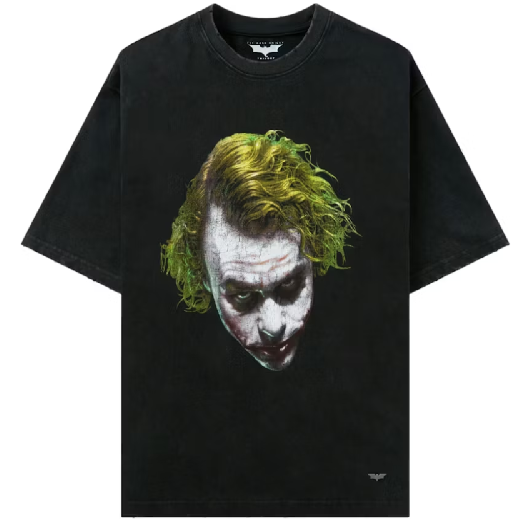 SAINT Mxxxxxx × The Dark Knight Trilogy 25SS Graphic T-Shirt front SAINT Mxxxxxx × YoungLA x Batman Midnight Joker Tee - Image 1