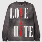SAINT Mxxxxxx × VLONE Love & Hate Long Sleeve T-Shirt – Black